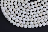 Natural WHITE Turquiose-- Faceted Round--4mm, 6mm, 8mm, 10mm, 12mm -Full Strand 15.5 inch Strand Gemstone Beads