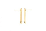 4pcs 14k Gold Plated Earring Sticks Bars Earring Findings 26mm 29mm