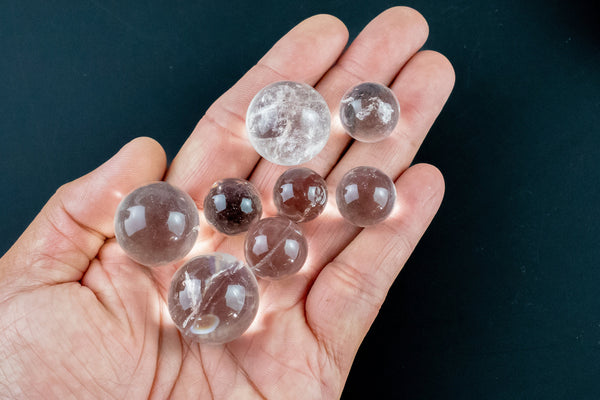 1 Pc Clear Crystal Quartz Stone Sphere- Assorted Sizes