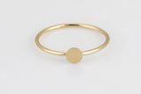 Disc Coin Gold Filled Ring, 14k Gold Filled Ring, Made in USA, Thin Gold Ring, 14k Gold Ring,Simple Gold Ring,Stack Gold Ring