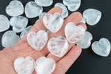 1 Pc Clear Quartz Heart Hearts- 0.8