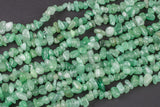 30"-32" Natural Green Aventurine Chips Beads 6mm - 8mm - 32 inch Strand Gemstone Beads