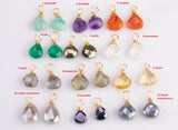 USA Gold Filled Gemstone Charms Drop Pendant Handmade Jewelry Approx. 9-10mm. Made with Natural Gemstones 14/20 Gold Filled Wire Made in USA