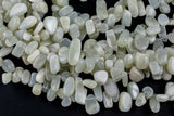 Natural White Moonstone- Free Form Drops Beads- High Quality- 12*18mm- Full Strand 16"