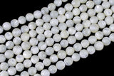 Natural Mother of Pearl, High Quality in Faceted Round Gemstone Beads Shell Beads