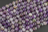 Natural Amethyst Beads, High Quality in Faceted Round, 4mm, 6mm, 8mm, 10mm, 12mm.-Full Strand 15.5 inch Strand AAA Quality Gemstone Beads