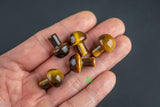 1 Pc Assorted Gemstone Small Fairy Standing Mushroom-20mm- .5- .75 inches