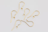 Gold Filled Pearl Cup Earring Wire Earwire 22mm - 14/20 Gold Filled- USA Product-All Sizes 2 pcs (1 Pair)-3mm- 20mm