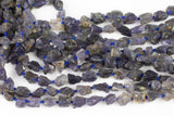 Natural New Organic Cut Matte Rough Raw Unpolished Iolite Cordierite Nugget Beads 15.5" Strand Gemstone Beads