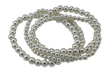 Dainty Silver Hematite Bracelet | Silver Bead Bracelet | Silver Ball Bracelet | Silver Hematite Beaded Bracelet