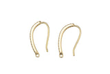 2 pc 18k CZ Earring hook Ear wire Finding - 20mm