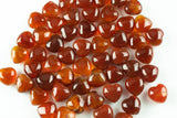 1 Pc Natural Carnelian Heart Shaped Healing Stones Gemstone Hearts Healing Stones-15mm- .5 inches Small Heart