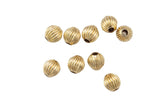 GOLD FILLED Corrugated Beads- 1420 Gold Filled- USA made