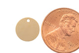 2 pc- 14kt GOLD FILLED Disc Necklace Tag- Perfect for Stamping- product- 2 pieces per order- 6mm or 10mm