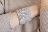 Dainty Silver Hematite Bracelet | Silver Bead Bracelet | Silver Ball Bracelet | Silver Hematite Beaded Bracelet
