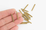 Brass Square Sticks-Earring copper accessories-Earring connector-Brass -Earring pendant-Brass jewelry- 2.5mm thick- 25mm, 30mm, 40mm
