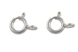 Sterling Silver Spring Ring - Open- 925 Sterling Silver 925 5.5mm 7mm