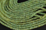 Natural Prehnite, High Quality in Faceted Roundel, 6mm, 8mm, 10mm- Full 15.5 Inch strand Gemstone Beads