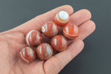 1 Pc Carnelian Crystal Stone Sphere- Roughly 20mm