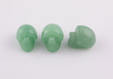 1 Pc Natural Green Aventurine Skull Skulls ~1" - Self Standing - Not Drilled