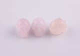 1 Pc Natural Rose Quartz Skull Skulls ~1" - Self Standing - Not Drilled