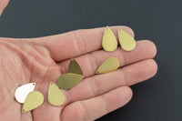 Brass earrings-Earring copper accessories-Earring pendant-Brass earring charms-Earring connector-Brass jewelry-Teardrop shape