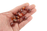 1 Pc Natural Carnelian Heart Shaped Healing Stones Gemstone Hearts Healing Stones-15mm- .5 inches Small Heart