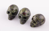 1 Pc Natural Bloodstone Stone Skull Shape- 1.5 inches