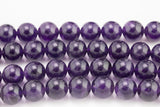 18mm Amethyst Beads Large Amethyst AA Quality Beautiful Large Amethyst Beads 15.5"
