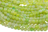 Olivine Agate, High Quality in Faceted Round, 8-10mm