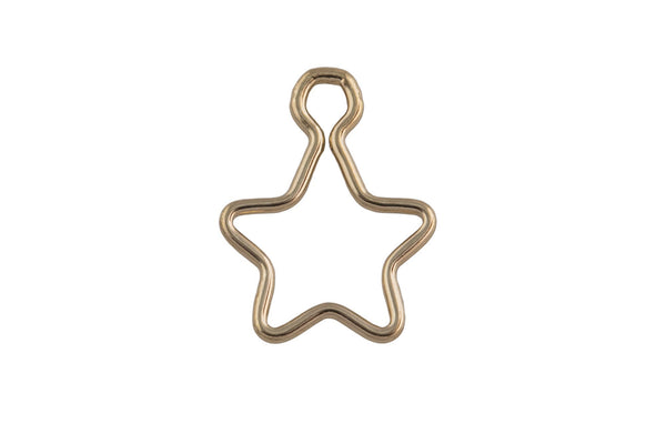 Gold Filled Star Charm- 14/20 Gold Filled- USA Product-10mm- 2 pieces per order