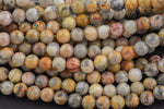 LARGE-HOLE beads!!! Smooth Crazy Lace Agate 8mm or 10mm. 2mm hole. 7-8" strands. Mexican Crazy Lace Agate. Big Hole Beads