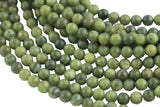 Natural African Olive Green Jade Beads 4mm 6mm 8mm 10mm Round Beads 15.5" Strand Gemstone Beads