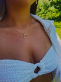 15mm Double Ended Crescent Shaped Gold- 4 pieces per order