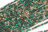 Natural Malachite Full Strands-15.5 inches-2.5-3mm- Nice Size Hole- Diamond Cutting, High Facets- Nice and Sparkly- Faceted Round