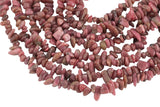 30"-32" Natural Rhodonite Chips Beads 6mm - 8mm - 32 inch Strand Gemstone Beads