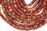 Natural Banded Agate- High Quality in Roundel, 6mm, 8mm- Full 15.5 Inch Strand-Full Strand 15.5 inch Strand Smooth Gemstone Beads