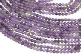 Natural Amethyst - Full Strands-15.5 inches-2-3mm 4mm- Nice Size Hole- Diamond Cutting,High Facets-Nice and Sparkly-Faceted Round