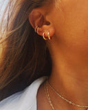 4pc 14k Gold Filled One Touch Lever Rounded Hoop earring finding 10mm 12mm 14mm 16mm 18mm 20mm Nickel Lead Free 2mm Infinity Earring Hoops