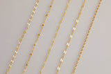 14K Gold Filled Bracelet - Made in USA - Permanent Jewelry with Clasp - High Quality Gold Filled Jewelry - WATERPROOF - Manufactured in USA