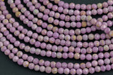 Gorgeous Natural Phosphosiderite 3-3.5mm Round Beads Micro Faceted Gemstone Genuine Lilac Purple Stone Beads 15.5" Strand