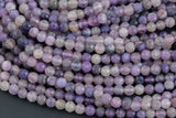 Natural Lepidolite Full Strands-15.5 inches-5mm- Nice Size Hole- Diamond Cutting, High Facets- Nice and Sparkly- Faceted Round