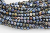 Natural Dumortierite Full Strands-15.5 inches-5mm- Nice Size Hole- Diamond Cutting, High Facets- Nice and Sparkly- Faceted Round