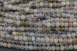 Natural Labradorite Faceted Cube Beads Size 4-5mm 15.5" Strand