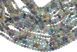 Natural Rainbow Flouride Beads Full Strands-15.5 inches-4.5mm- Nice Size Hole- Diamond Cutting Facets- Nice and Sparkly- Faceted Round