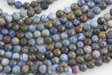 Natural Dumortierite Full Strands-15.5 inches-5mm- Nice Size Hole- Diamond Cutting, High Facets- Nice and Sparkly- Faceted Round