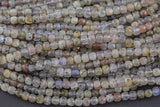 Natural Labradorite Faceted Cube Beads Size 4-5mm 15.5" Strand