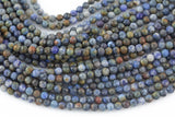 Natural Dumortierite Full Strands-15.5 inches-5mm- Nice Size Hole- Diamond Cutting, High Facets- Nice and Sparkly- Faceted Round