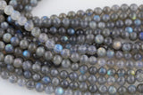Blue Flashes~ AAA Natural Blue Labradorite 2mm 4mm 6mm 7mm 8mm 10mm Round Beads 15.5" Strand