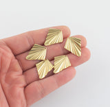 Brass earrings-Earring copper Earring pendant-Brass earring charms-Earring connector-Brass jewelry-Diamond shape earrings 26mm*35mm